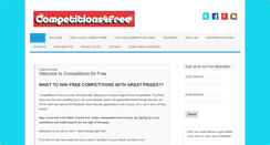 Desktop Screenshot of competitions4free.co.uk